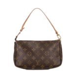 Louis Vuitton, a monogram Pochette Accessoires handbag, crafted from the maker's classic monogram