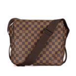 Louis Vuitton, a damier ebene Naviglio messenger bag, designed with maker's damier check coated