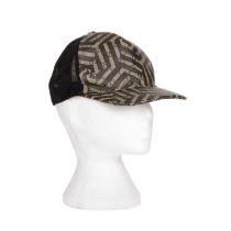 Gucci, a Supreme Caleido cap, featuring GG coated canvas front panel, overlayed with a black