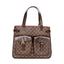 Louis Vuitton, a damier ebene Uzes handbag, designed with the maker's check coated canvas exterior