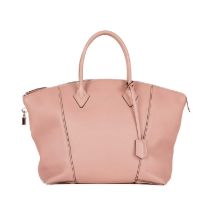 Louis Vuitton, a Lockit MM Parnacea handbag, crafted from magnolia pink leather, featuring