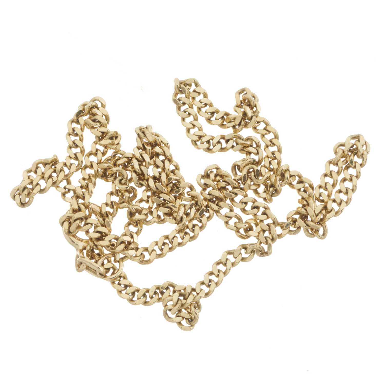 A 9ct gold curb-link necklace - Image 2 of 2