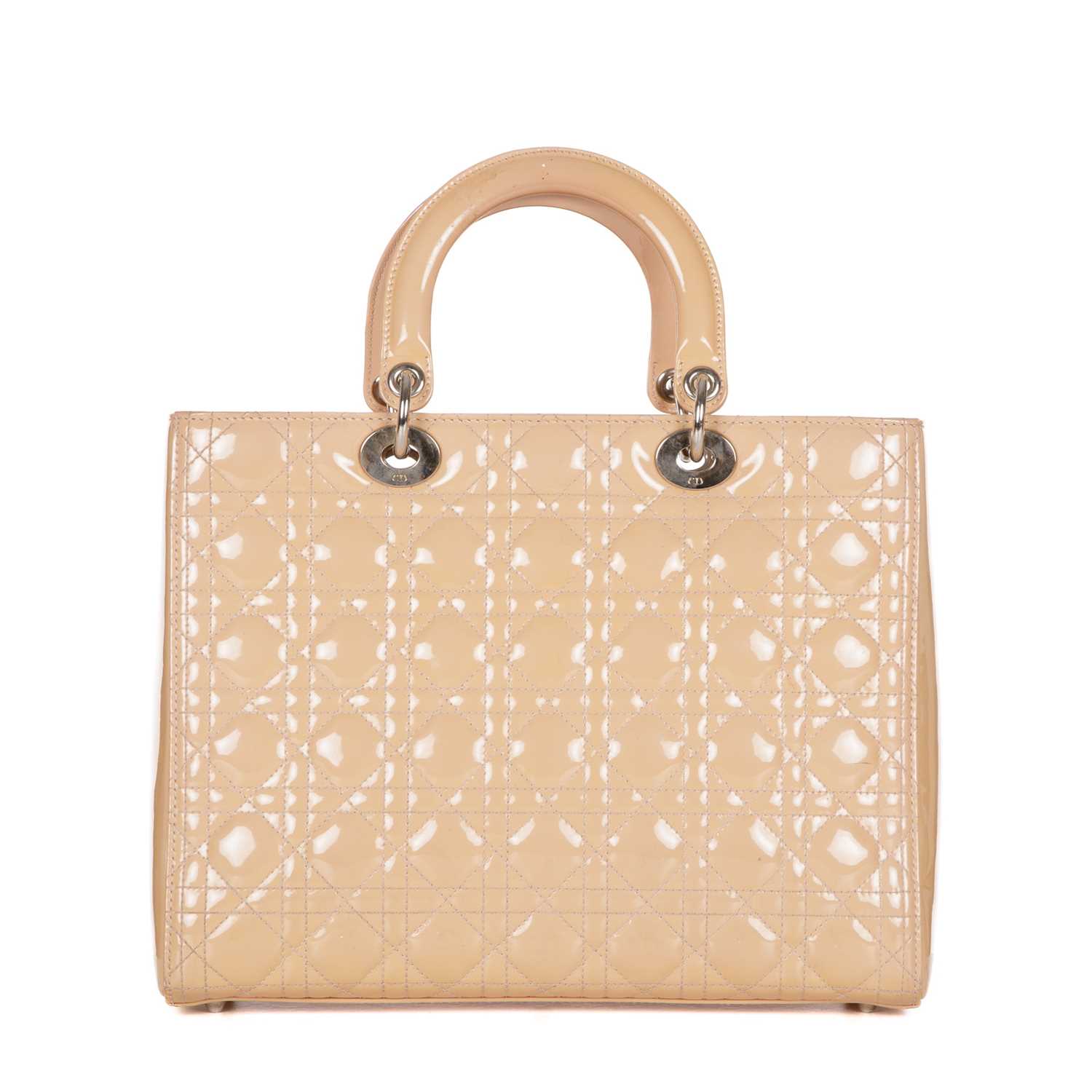 Christian Dior, a Lady Dior GM handbag, designed with the maker's signature cannage quilted cream - Image 2 of 4