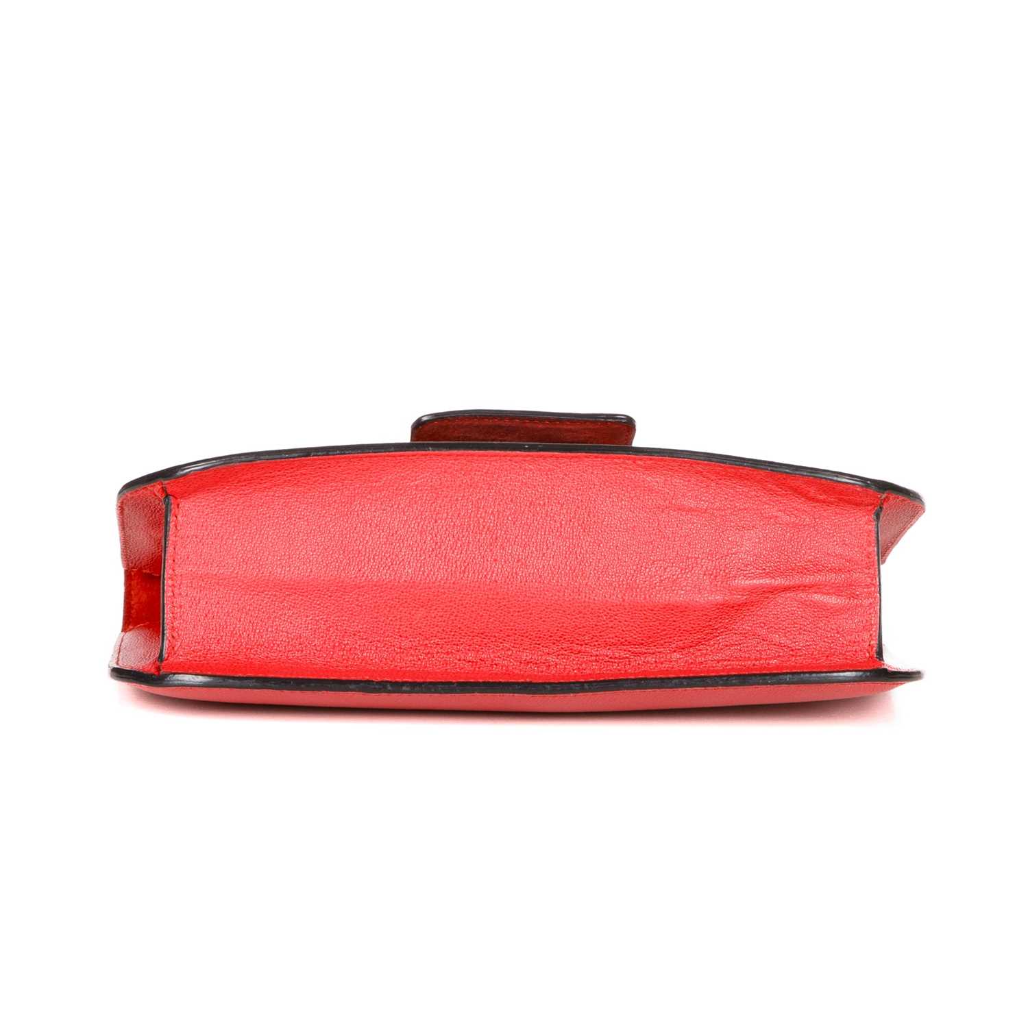 Alexander McQueen, an AMQ Insignia Chain handbag, crafted from red calfskin leather, with polished - Image 5 of 5