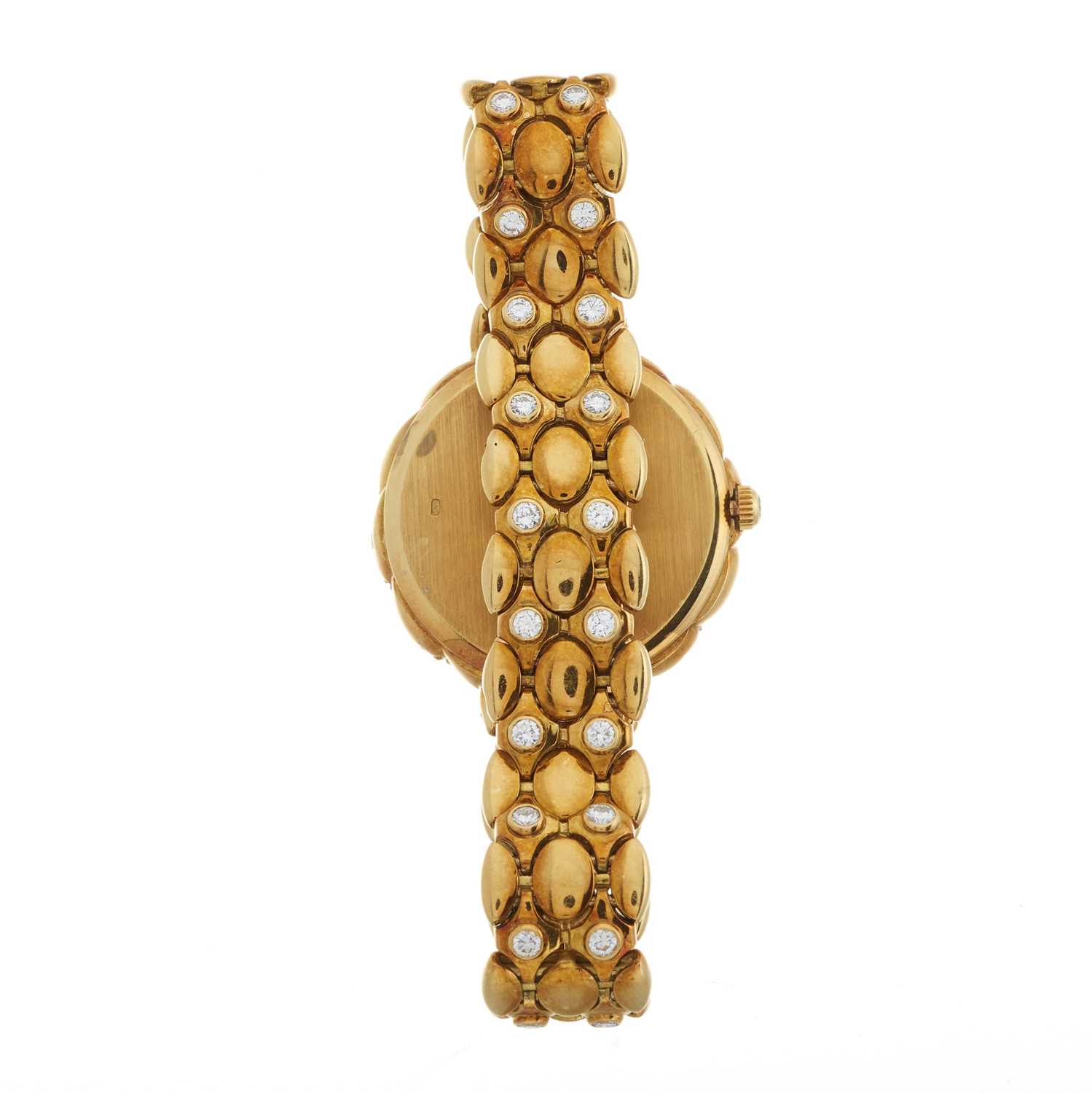 Gerald Genta, an 18ct gold diamond Geneve bracelet watch - Image 2 of 3