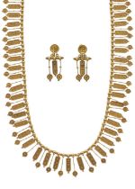 Castellani (attrib.), a very fine late 19th century gold Etruscan Revival fringe necklace