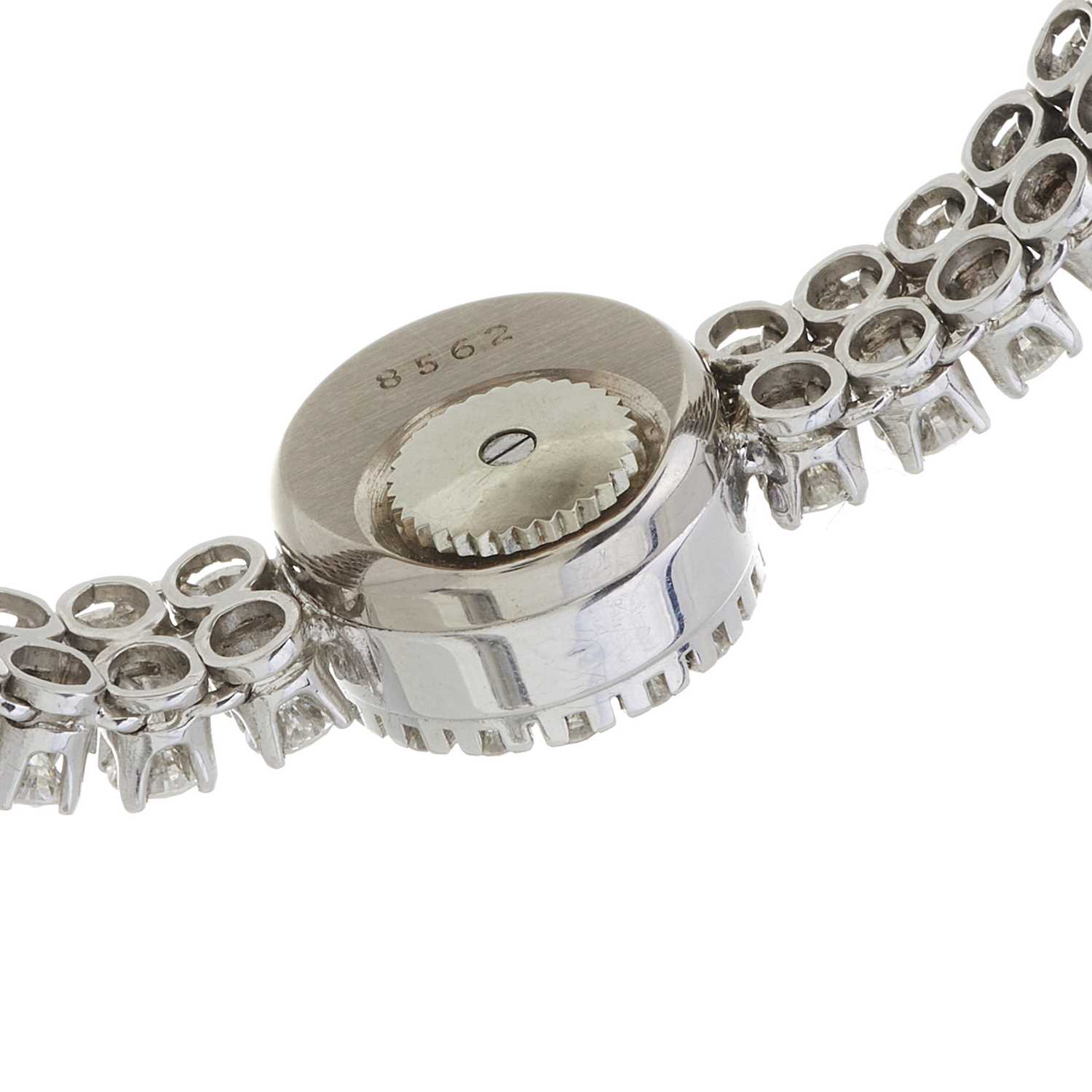 Blancpain, a mid 20th century 18ct gold diamond cocktail bracelet watch - Image 3 of 3