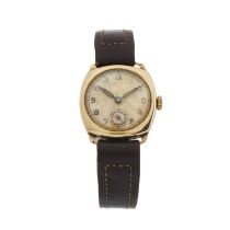 Buren, a 9ct gold trench watch, circa 1944