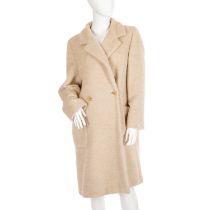 Max Mara, a ladies' wool alpaca coat, featuring a notched lapel collar, button fastening and two