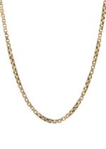 A 9ct gold box-link chain necklace