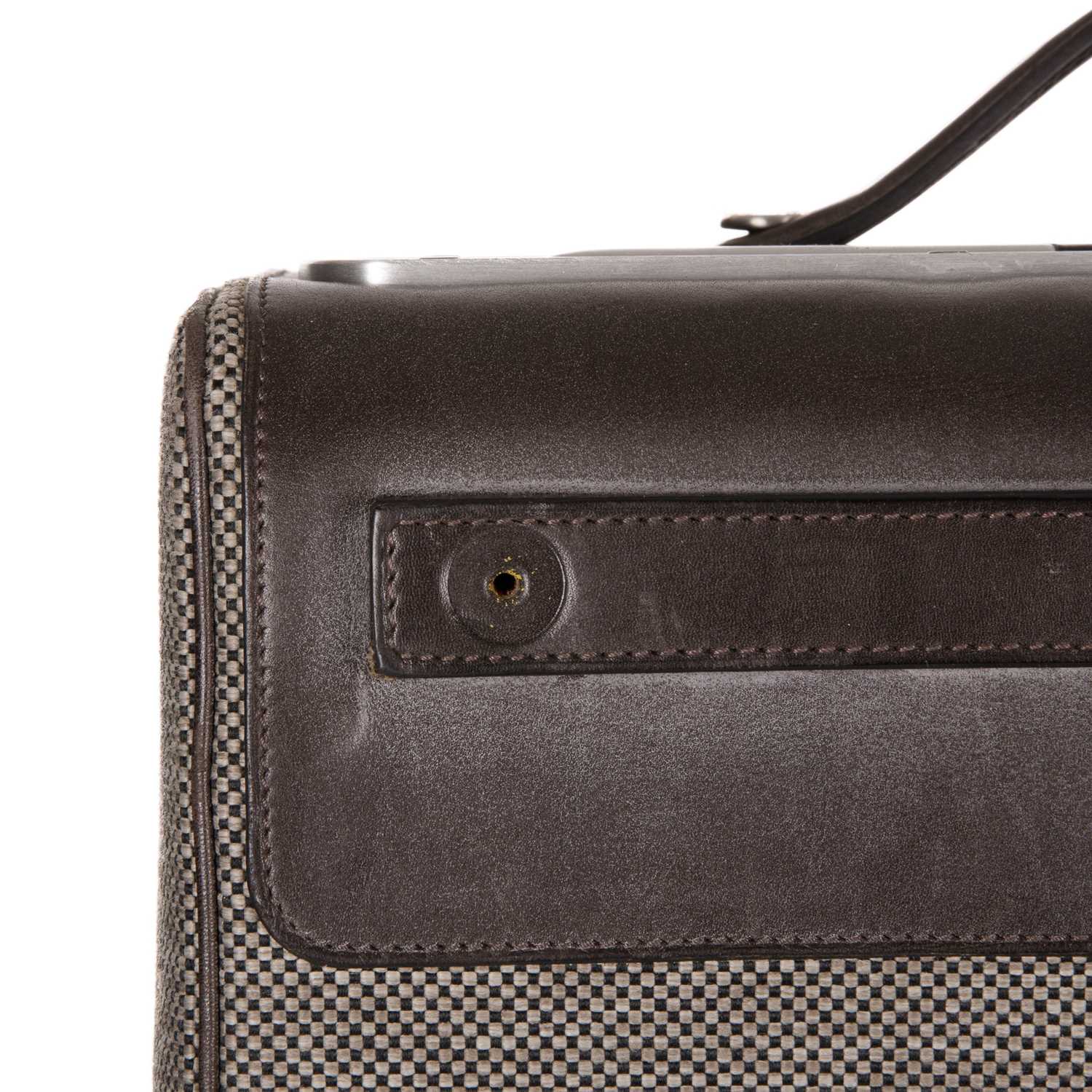 Hermes, a 2012 Cleche-Express cabin suitcase, designed with grey water-repellent H tech canvas - Image 5 of 6