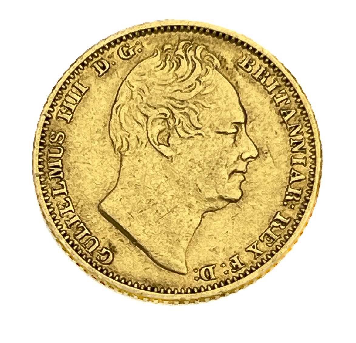 William IV, Half Sovereign, 1834, rare. S3830