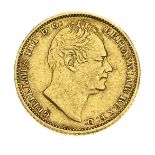 William IV, Half Sovereign, 1834, rare. S3830