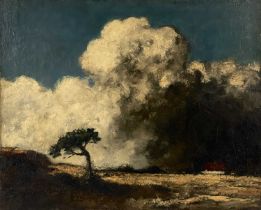 Attributed to Narcisse Virgile Diaz de la Pena (French, 1807-1876), The Storm, oil on canvas, 70