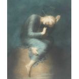 After George Frederic Watts, 'Hope', watercolour, 41 by 34cm, framed