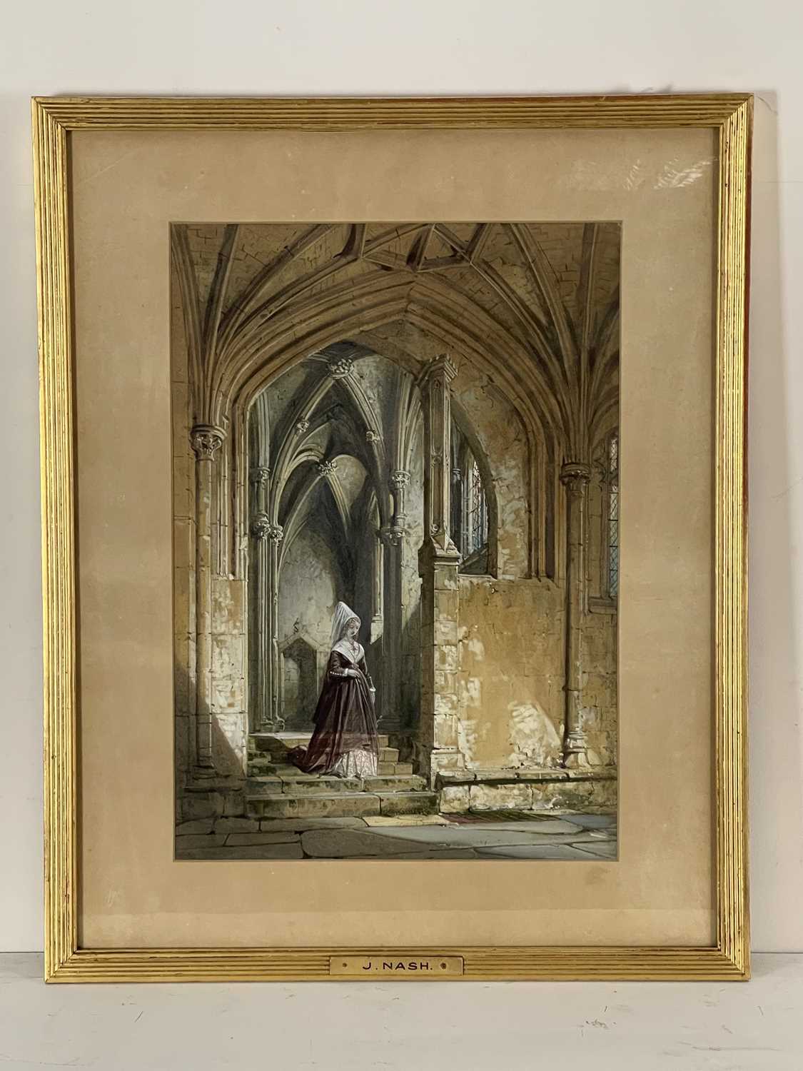 Joseph Nash (British, 1808-1878), Barfreston Church, a set of three, signed and dated 1866, titled - Bild 4 aus 9