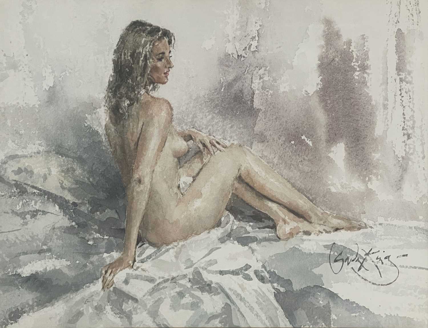 Gordon King (British, 1939-2022), Soft Nude - Painting of Caroline, signed l.r., signed, titled,