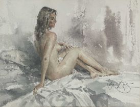Gordon King (British, 1939-2022), Soft Nude - Painting of Caroline, signed l.r., signed, titled,