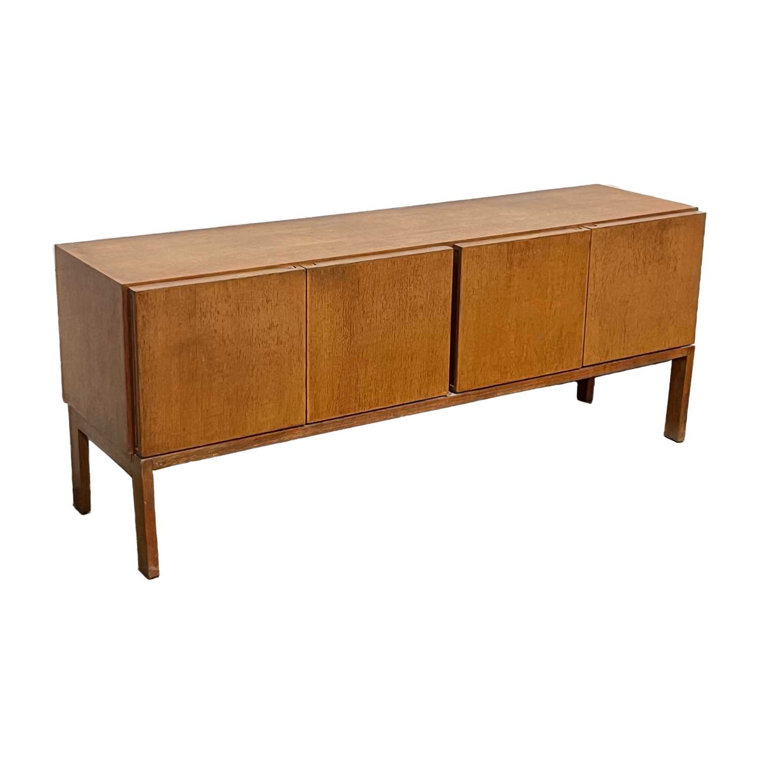 A Gordon Russell oak sideboard, 1960s,183cm wide, 50cm deep, 73 cm high