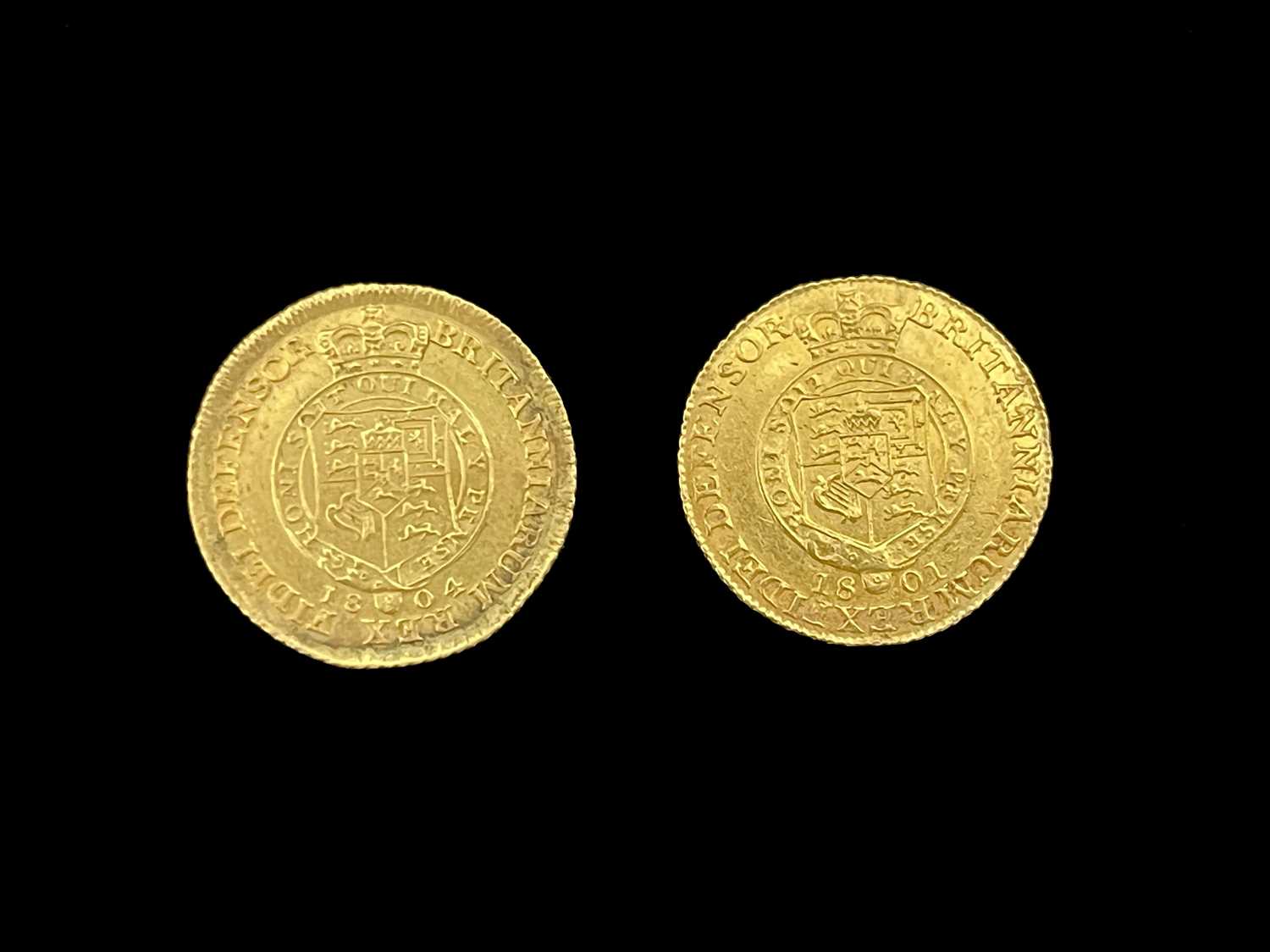 Guinea, George III half guineas, 1801 and 1804 (2) - Image 2 of 2