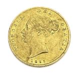 Victoria, Half Sovereign, 1855, second 5 double struck. S3859