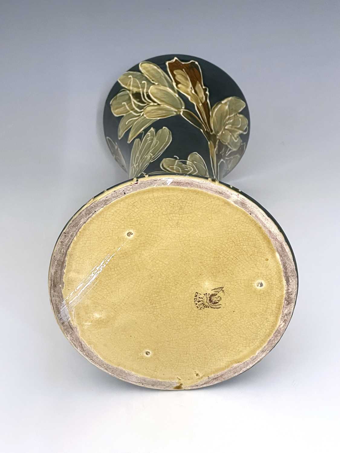 Dean for Thomas Forester and Sons, an Art Pottery slip decorated vase, circa 1910, waisted form, - Image 5 of 5