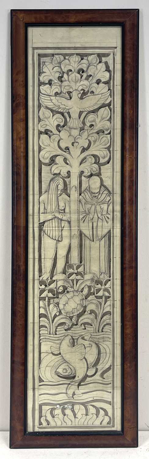 Charles Frederick Tunnicliffe R.A. (British, 1901-1979), designs for stained glass windows, a pair - Bild 2 aus 4