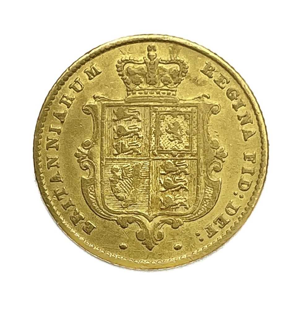 Victoria, Half Sovereign, 1855, second 5 double struck. S3859 - Image 2 of 2