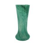 Elizabeth Graydon Stannus, an Art Deco Graystan glass vase, bulbous based form with elongated flared