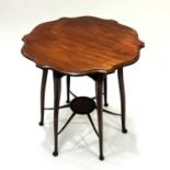 George Jack for Morris and Co. (attributed), an Arts and Crafts walnut occasional table, circa 1880,