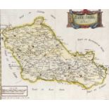 Robert Morden (British, c.1650-1703), map of Barkshire, map of Oxfordshire, coloured engravings,