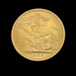 Elizabeth II gold sovereign, 1968, 8.0g