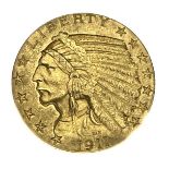 USA, 5 Dollars, 1911, Indian Head