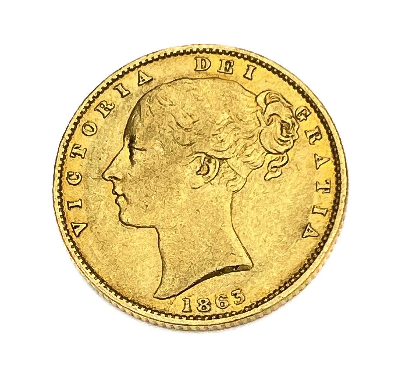 Victoria, Sovereign, 1863, Die No. 15. S3853