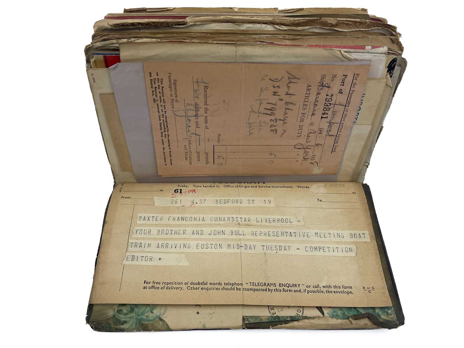 Maritime Interest, Cunard White Star Limited, R.M.S. Franconia, a 1938 Log Book, Northern and