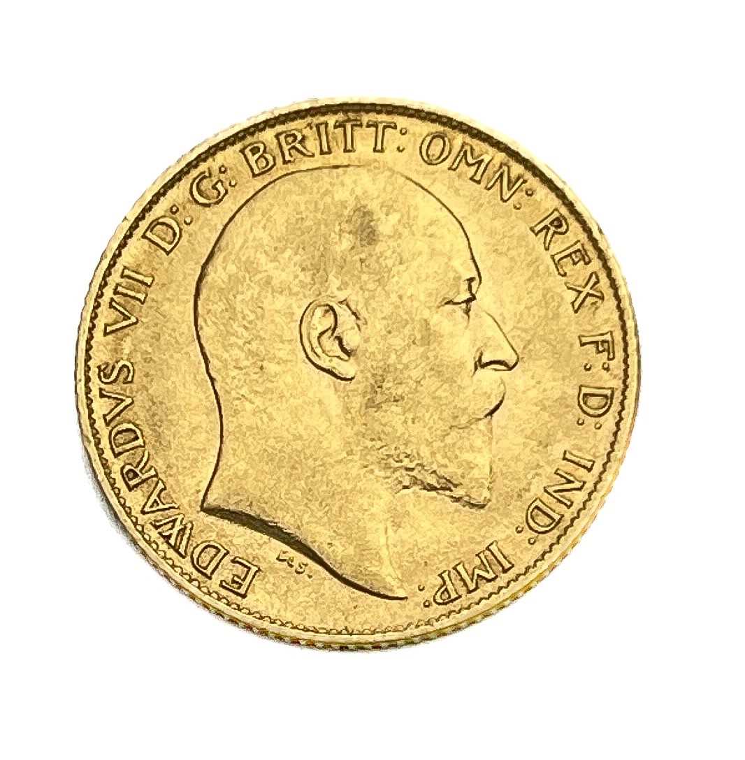 Edward VII, Half Sovereigns, 1909 & 1910. S3974 (2)