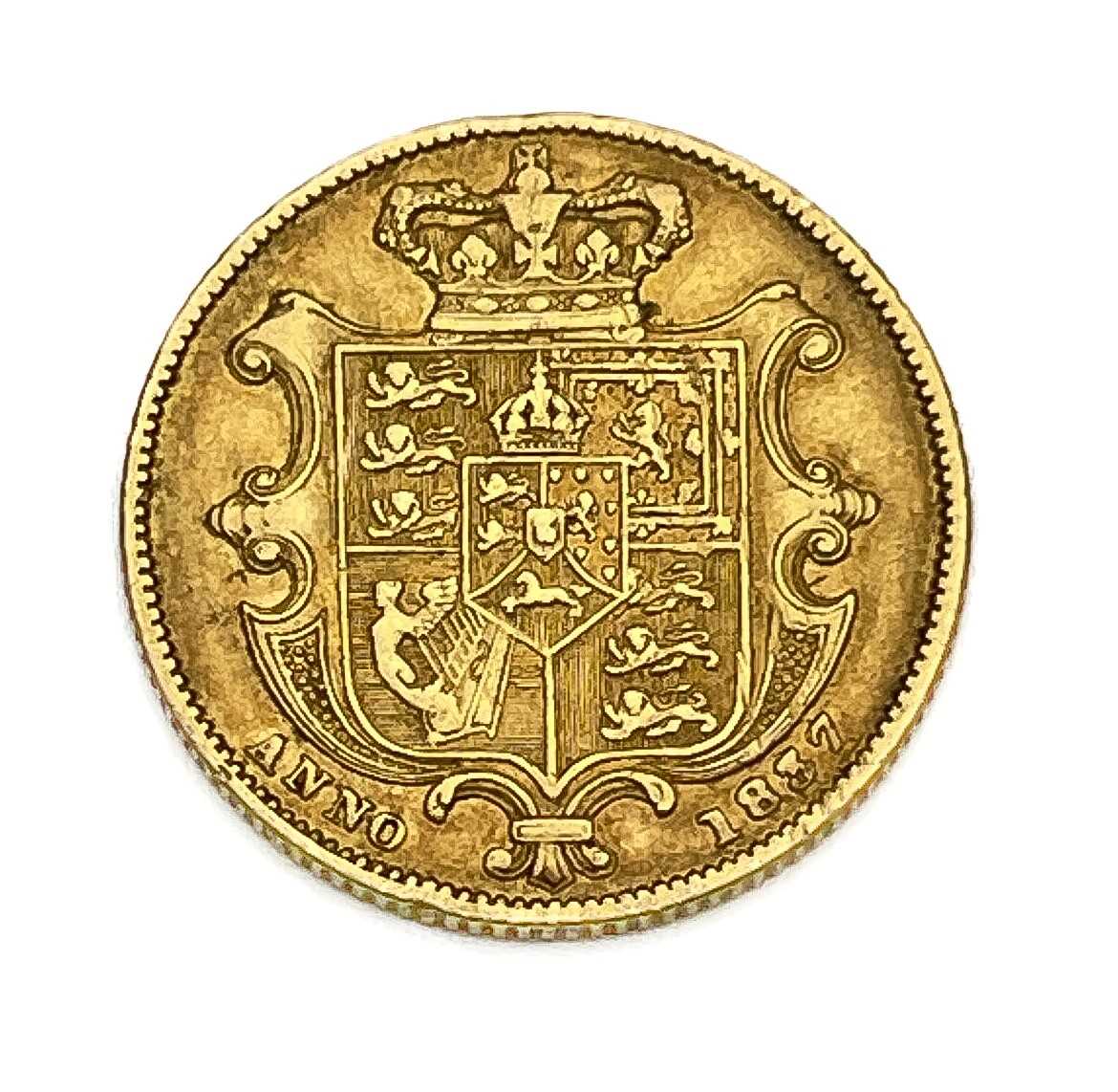 William IV, Sovereign, 1837. S3829B - Image 2 of 2