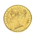 Victoria, Sovereign, 1842, open 2 in date. S3852