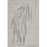 Laura Knight R.A. (British, 1877-1970), Gentlemen of Fashion, signed l.r., pencil, 27 by 18cm,