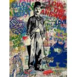 Mr Brainwash (Thierry Guetta) (French, 1966), 'Love is the Answer - Keep it Real' (Charlie Chaplin),