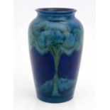 William Moorcroft, a Moonlit blue vase, circa 1925, shouldered form, impressed marks and