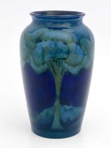 William Moorcroft, a Moonlit blue vase, circa 1925, shouldered form, impressed marks and