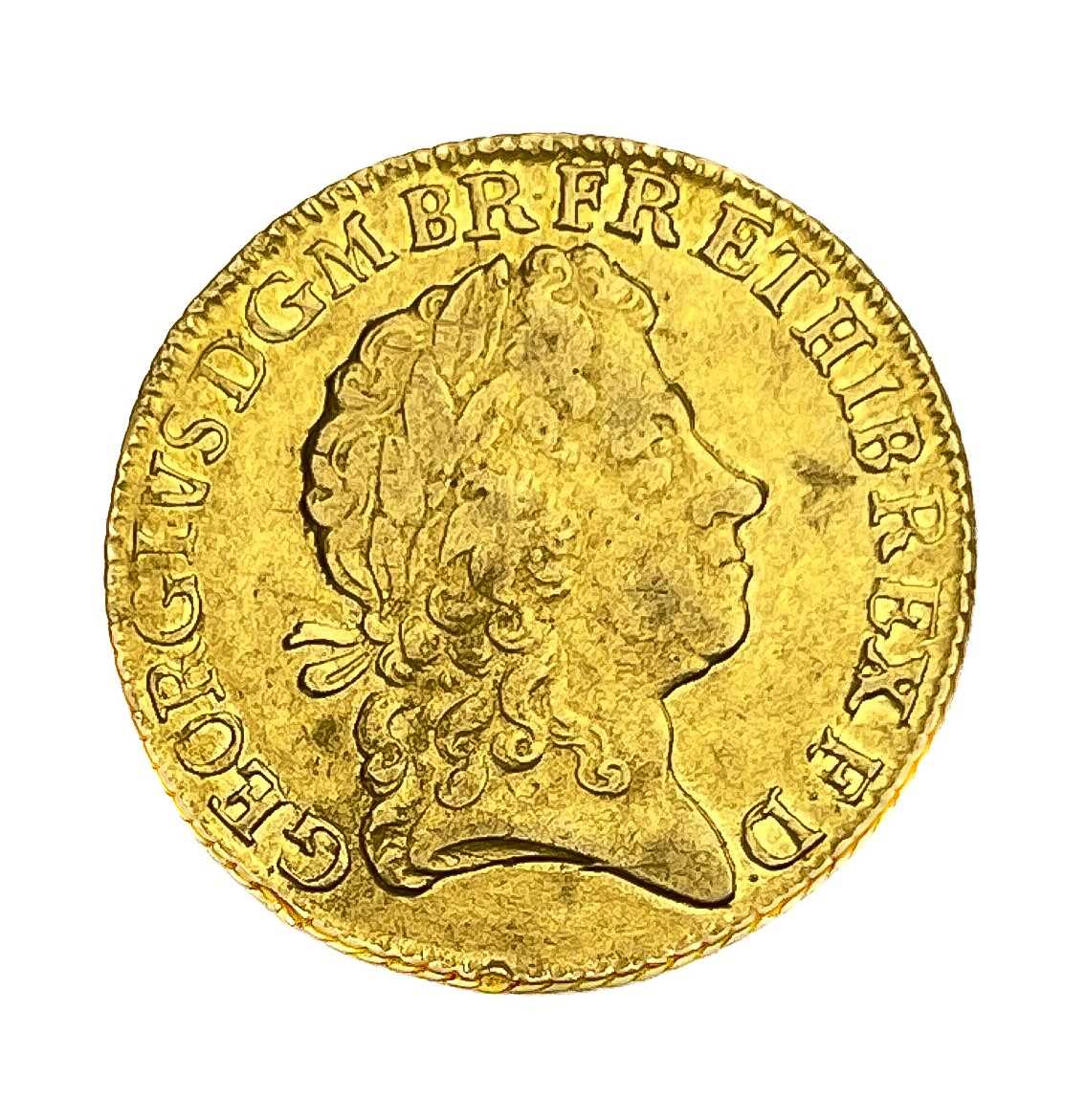Guinea, George I, 1722, Fourth Bust. S.3631