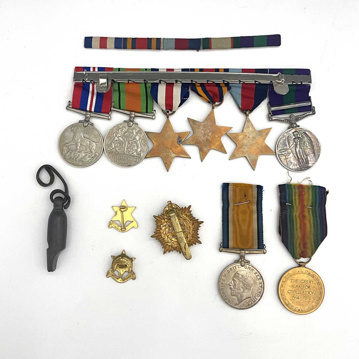 A World War II and Palestine medal group, 5250763 Pte F Dugmore E Worcestershire Regiment, Burma - Image 3 of 3