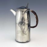 Archibald Knox for Liberty and Co., a Tudric Arts and Crafts pewter coffee pot, model 0231,