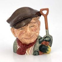 A Royal Doulton character jug, the Gardener, model D6630, in red scarf, printed Registration Applied