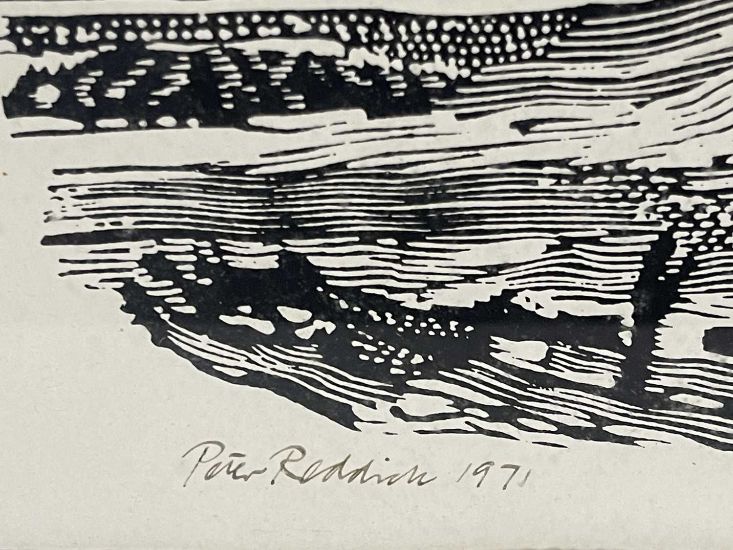 Peter Reddick (British, 1924-2010), landscape with trees, signed and dated 1971 l.l., woodcut, - Image 2 of 7