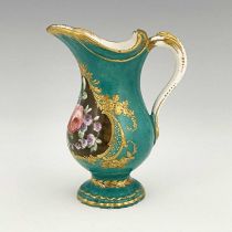 A Vincennes type cream jug, designed circa 1752 and probably of the period, pot a eau a la Romaine