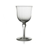 Harry Powell for James Powell and Sons, Whitefriars, an Arts and Crafts wine glass, circa 1890,