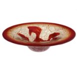Verlys, an Art Deco Cluthra art glass bowl, model 248, circa 1925, shallow everted form,